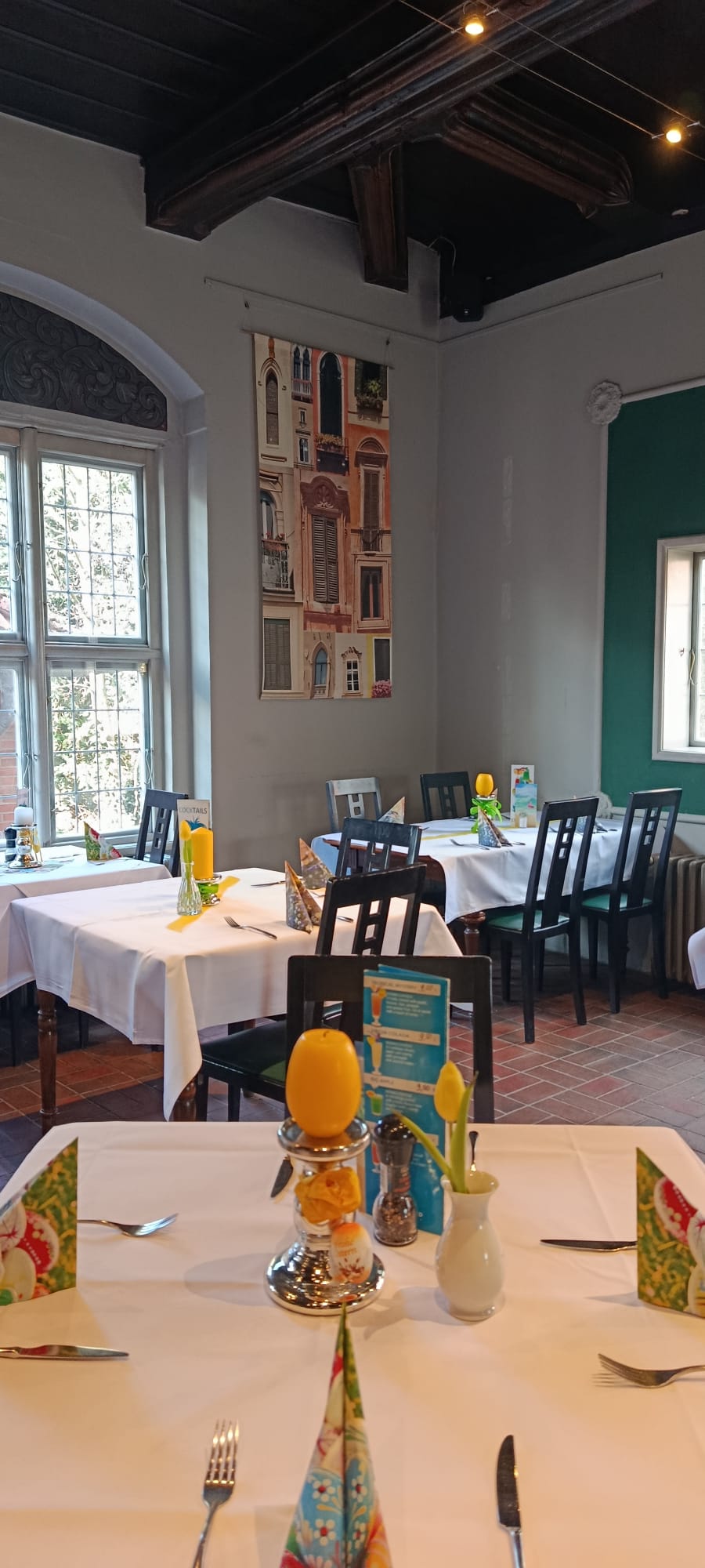 Elegante Tischdekoration