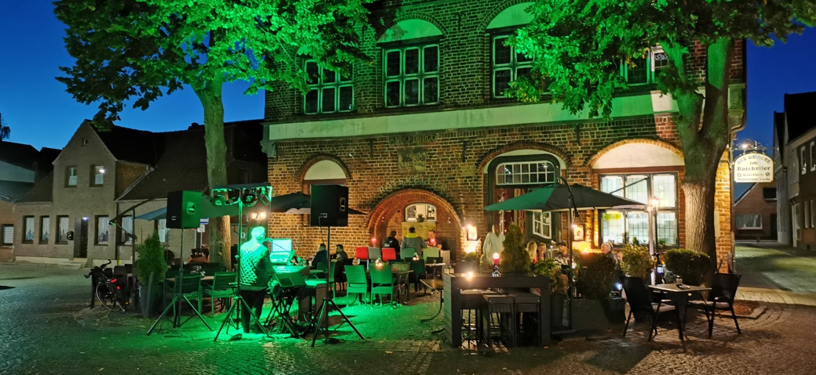 Abendbeleuchtung Rathaus