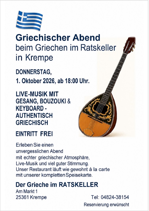 Griechischer Abend - Live-Musik
